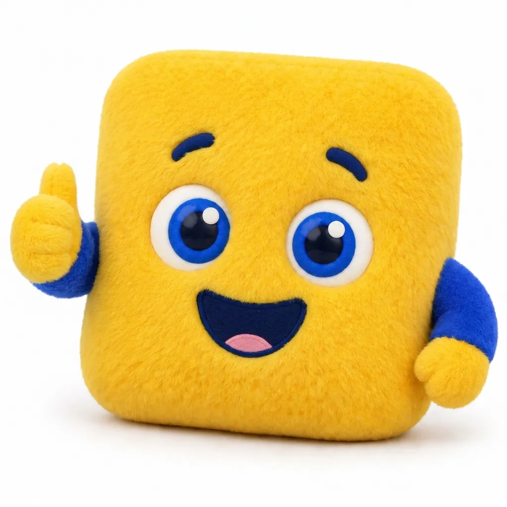 Webbie the mascot giving a thumbs up